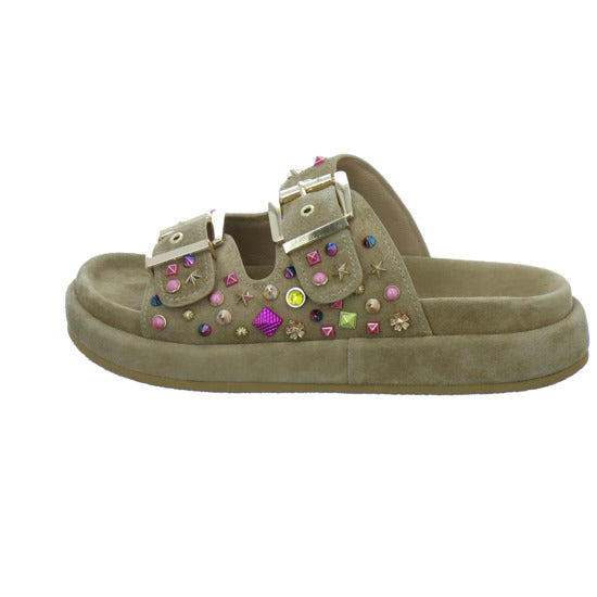 Alma en Pena S.L. Pantoletten Damen Beige-kombi