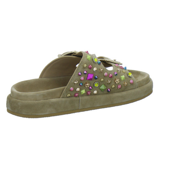 Alma en Pena S.L. Pantoletten Damen Beige-kombi