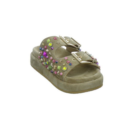 Alma en Pena S.L. Pantoletten Damen Beige-kombi