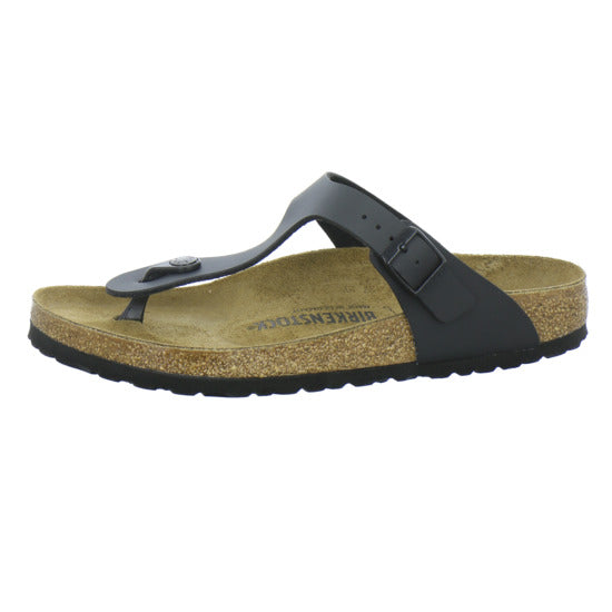 Birkenstock Gizeh Pantoletten Schwarz - 360° Ansicht