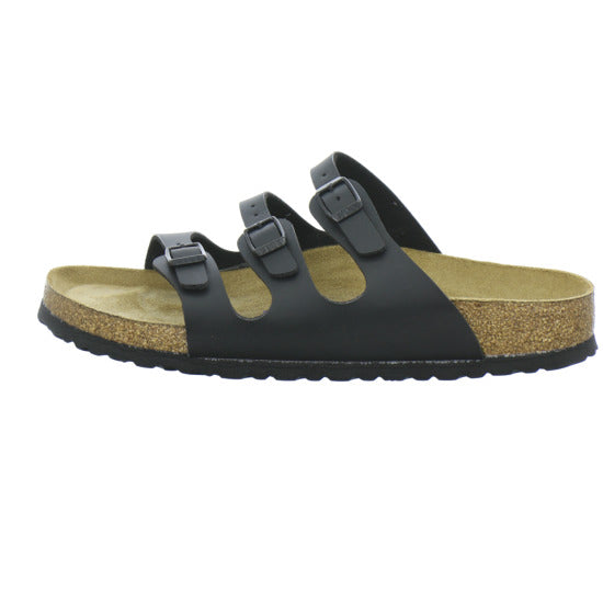 Birkenstock Florida Pantoletten Schwarz - 360° Ansicht