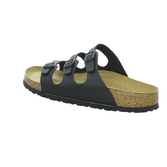 Birkenstock Florida Pantoletten Schwarz - 360° Ansicht