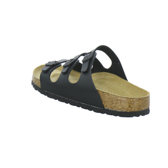 Birkenstock Florida Pantoletten Schwarz - 360° Ansicht