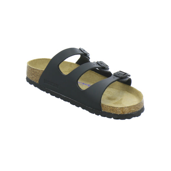 Birkenstock Florida Pantoletten Schwarz - 360° Ansicht