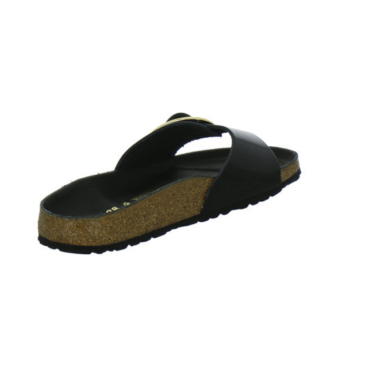 Birkenstock Madrid BB Pantoletten Schwarz - 360° Ansicht