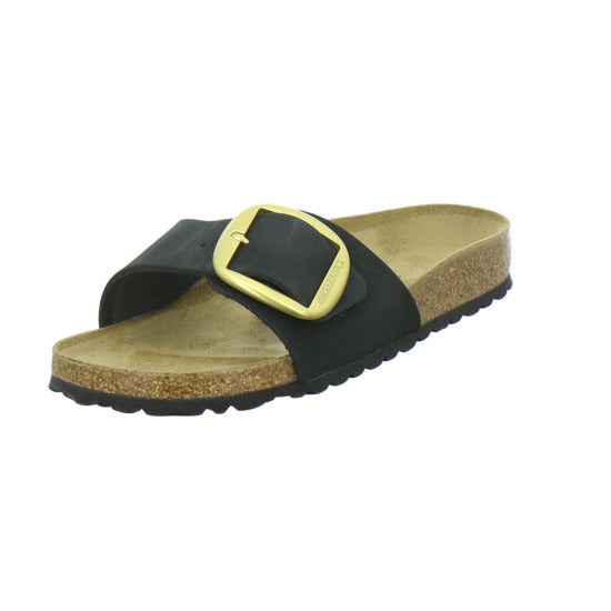 Birkenstock Madrid BB Pantoletten Schwarz - 360° Ansicht