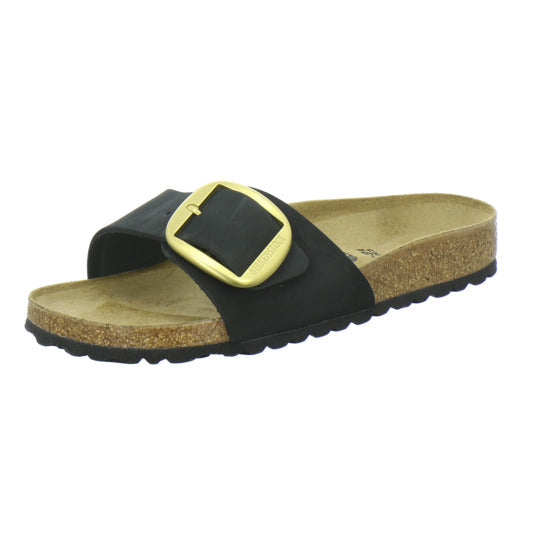 Birkenstock Madrid BB Pantoletten Schwarz - 360° Ansicht