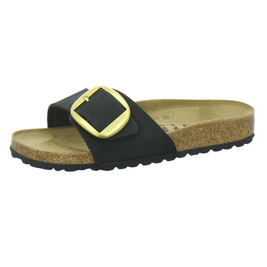 Birkenstock Madrid BB Pantoletten Schwarz - 360° Ansicht