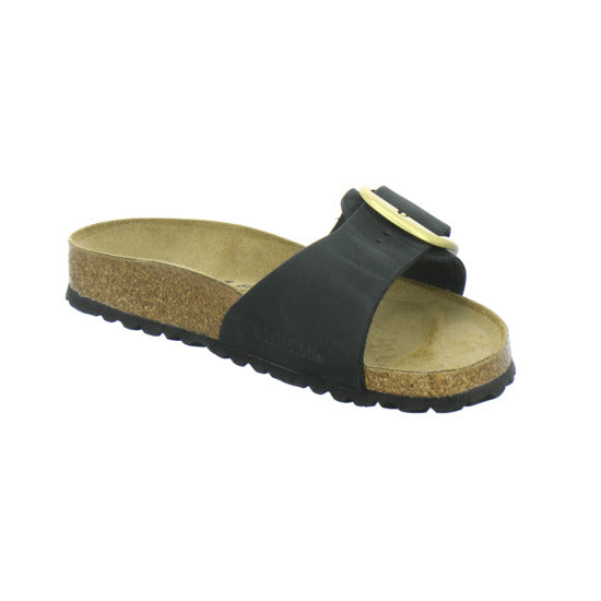 Birkenstock Madrid BB Pantoletten Schwarz - 360° Ansicht