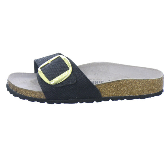 Birkenstock Pantoletten Damen Madrid Big Buckle Schwarz