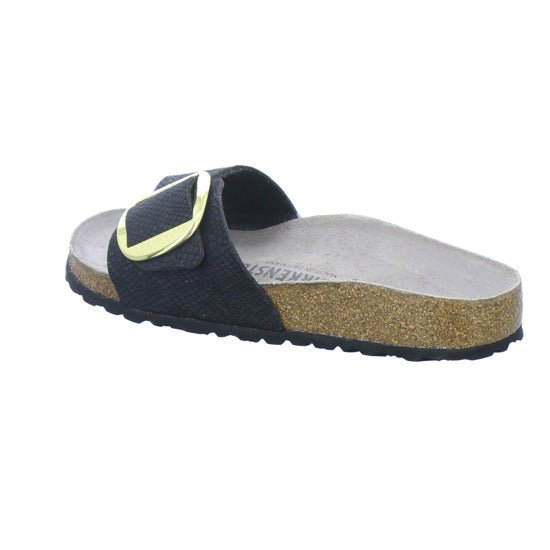 Birkenstock Pantoletten Damen Madrid Big Buckle Schwarz