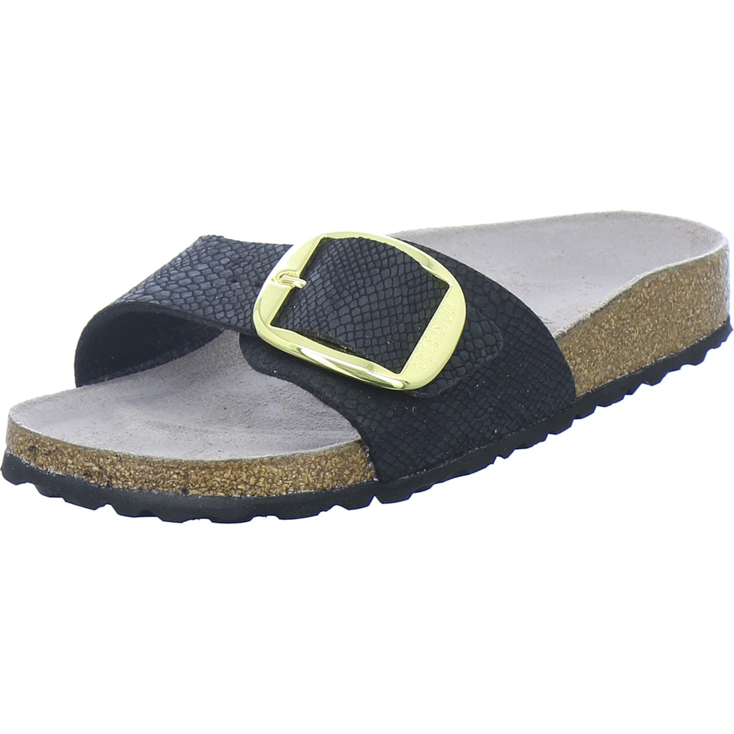 Birkenstock Pantoletten Damen Madrid Big Buckle Schwarz