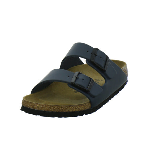 Birkenstock Arizona Pantoletten Dunkelblau - 360° Ansicht