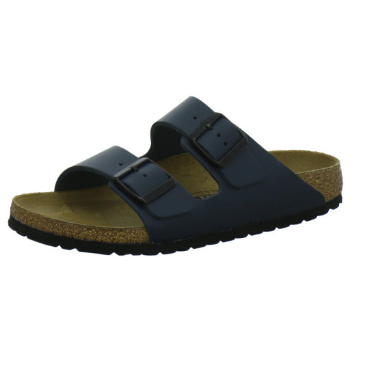Birkenstock Arizona Pantoletten Dunkelblau - 360° Ansicht