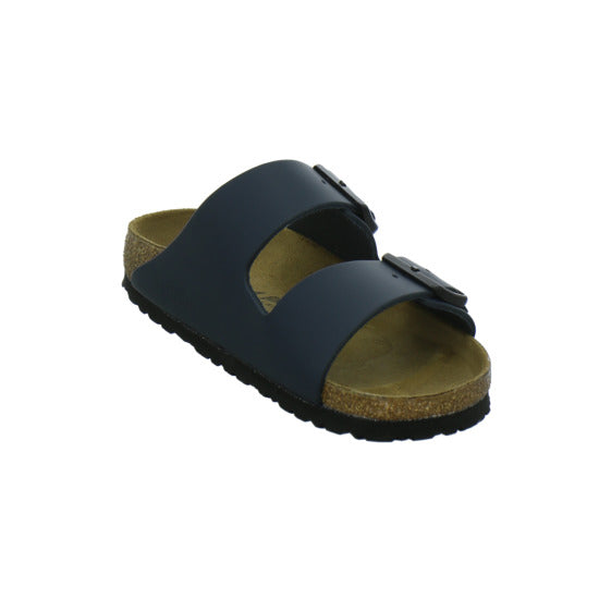 Birkenstock Arizona Pantoletten Dunkelblau - 360° Ansicht
