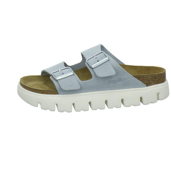 Birkenstock Arizona Platform Pantoletten Hellblau - 360° Ansicht