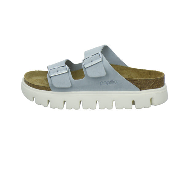 Birkenstock Arizona Platform Pantoletten Hellblau - 360° Ansicht