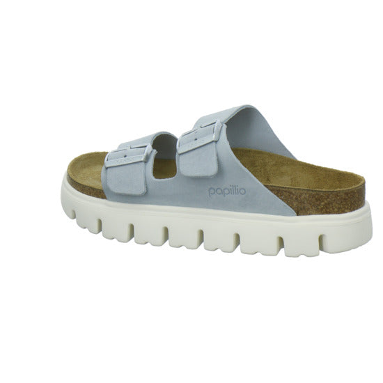 Birkenstock Arizona Platform Pantoletten Hellblau - 360° Ansicht