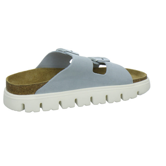 Birkenstock Arizona Platform Pantoletten Hellblau - 360° Ansicht