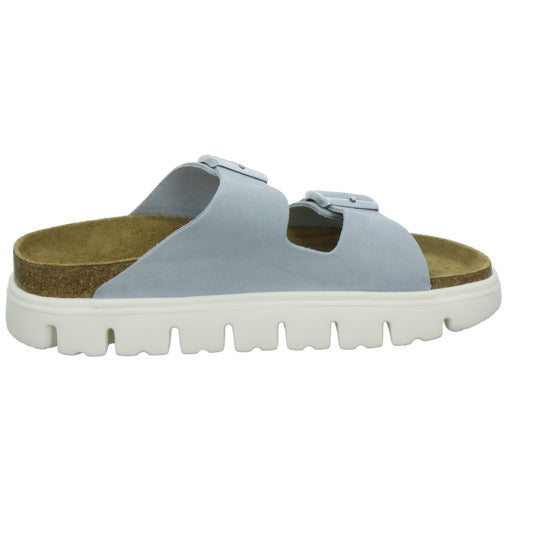 Birkenstock Arizona Platform Pantoletten Hellblau - 360° Ansicht