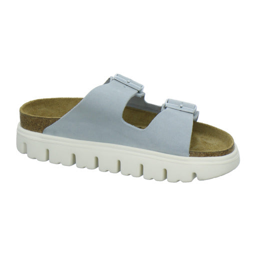 Birkenstock Arizona Platform Pantoletten Hellblau - 360° Ansicht