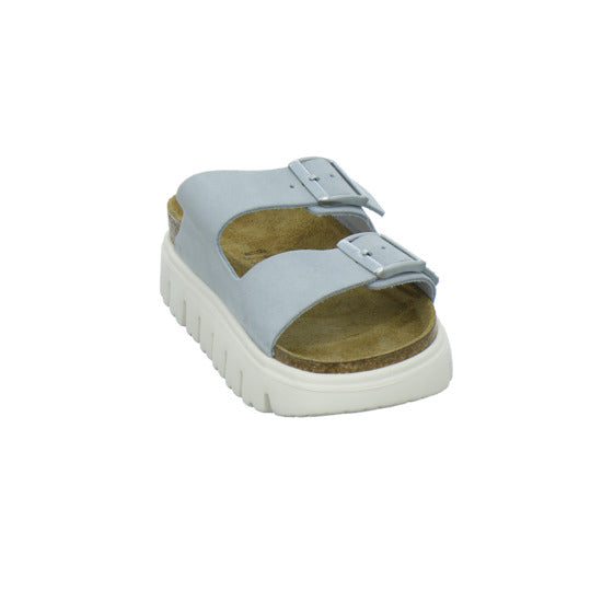 Birkenstock Arizona Platform Pantoletten Hellblau - 360° Ansicht