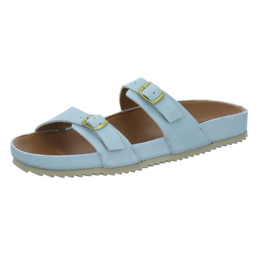 Verbenas Pantoletten Damen Hellblau