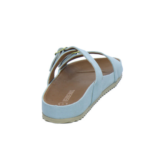 Verbenas Pantoletten Damen Hellblau