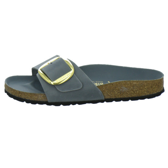 Birkenstock Pantoletten Damen Madrid Big Buckle Denim