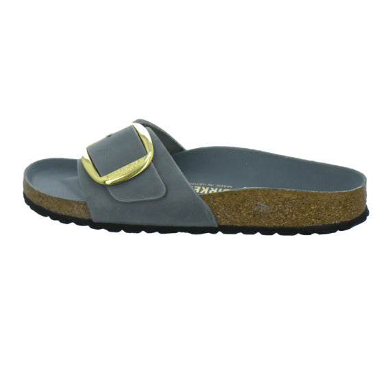 Birkenstock Pantoletten Damen Madrid Big Buckle Denim