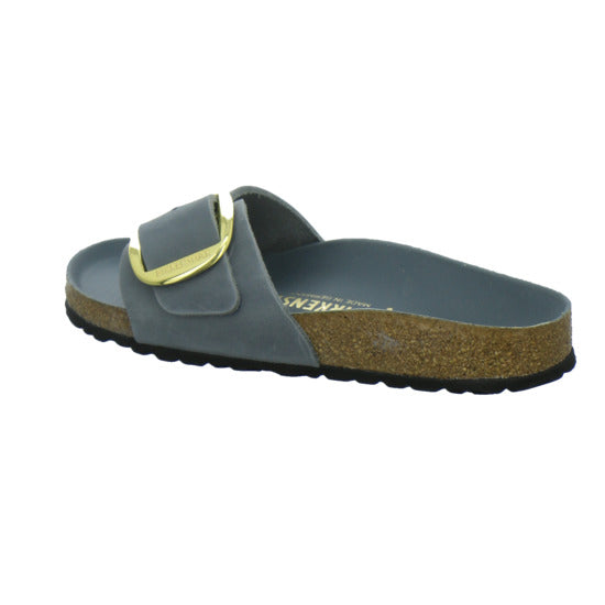 Birkenstock Pantoletten Damen Madrid Big Buckle Denim