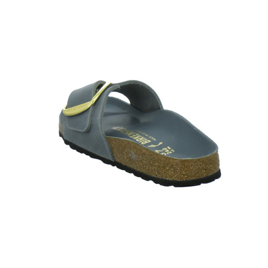 Birkenstock Pantoletten Damen Madrid Big Buckle Denim