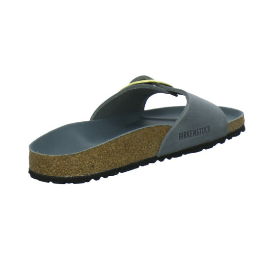 Birkenstock Pantoletten Damen Madrid Big Buckle Denim
