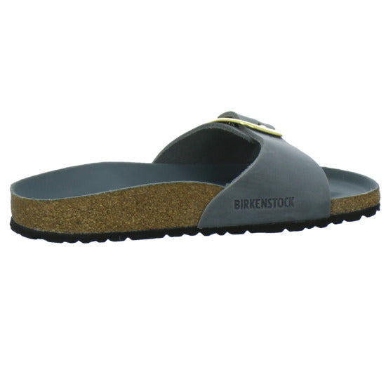 Birkenstock Pantoletten Damen Madrid Big Buckle Denim