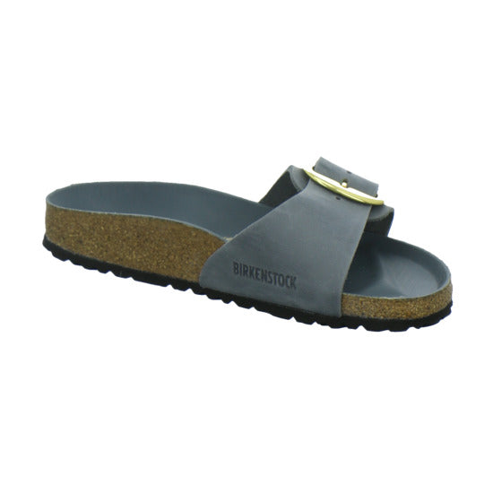 Birkenstock Pantoletten Damen Madrid Big Buckle Denim