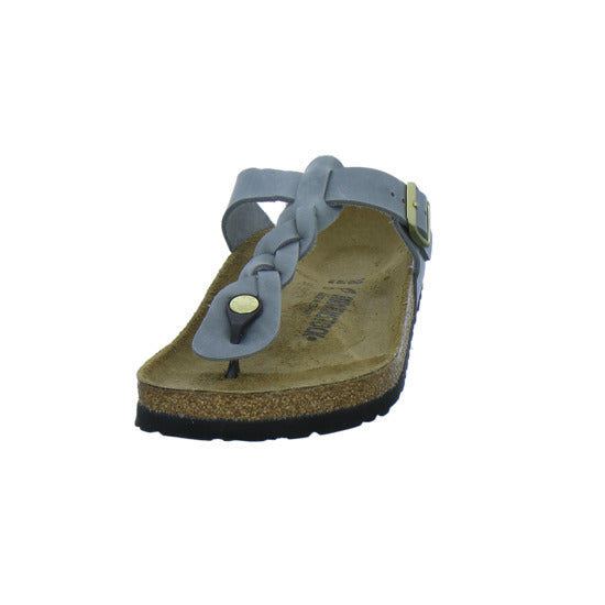 Birkenstock Pantoletten Damen Gizeh Braided Denim