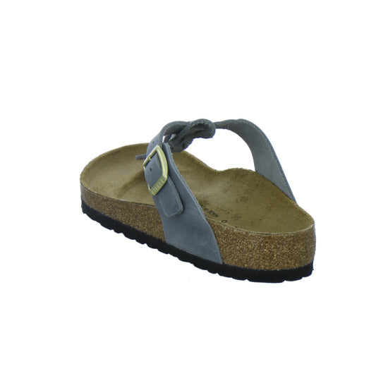 Birkenstock Pantoletten Damen Gizeh Braided Denim