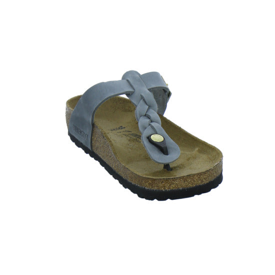 Birkenstock Pantoletten Damen Gizeh Braided Denim