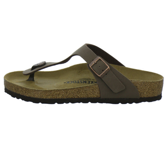 Birkenstock Gizeh Pantoletten Dunkelbraun - 360° Ansicht