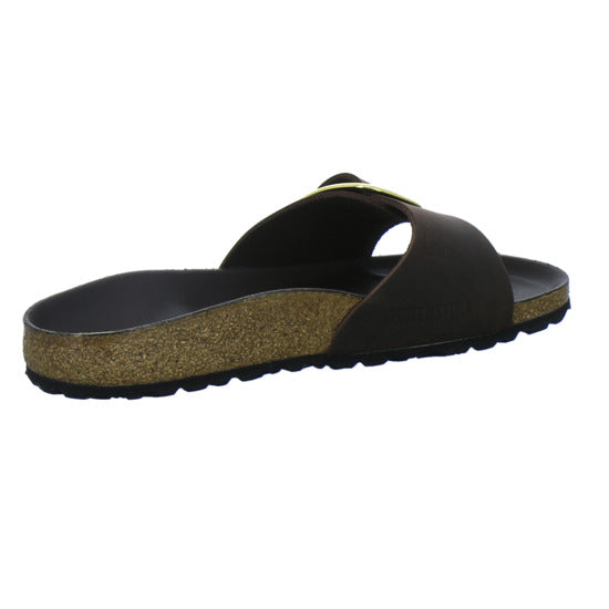 Birkenstock Pantoletten Damen Madrid Big Buckle Dunkelbraun