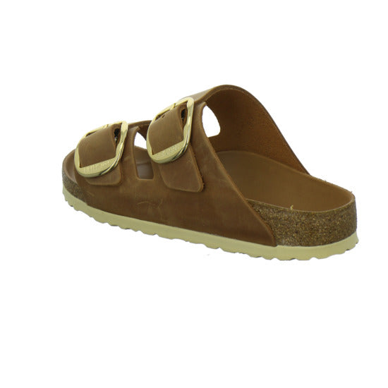 Birkenstock Arizona BB Pantoletten Mittelbraun - 360° Ansicht