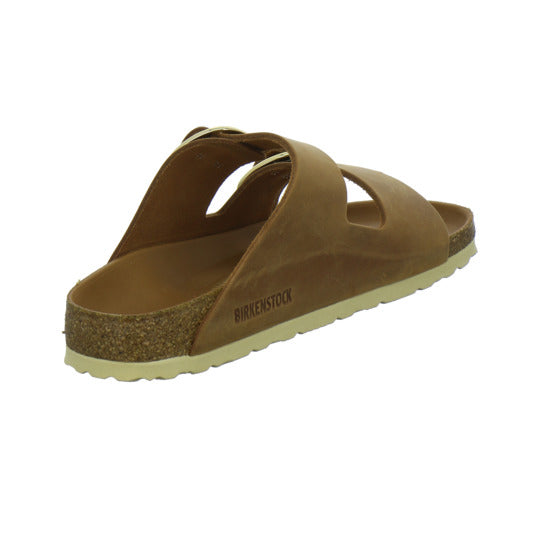 Birkenstock Arizona BB Pantoletten Mittelbraun - 360° Ansicht