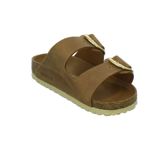 Birkenstock Arizona BB Pantoletten Mittelbraun - 360° Ansicht