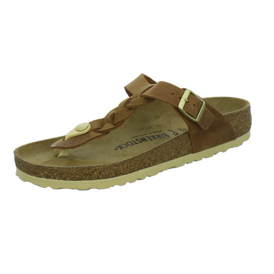 Birkenstock Gizeh Pantoletten Mittelbraun - 360° Ansicht