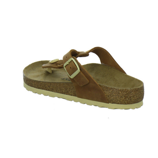 Birkenstock Gizeh Pantoletten Mittelbraun - 360° Ansicht