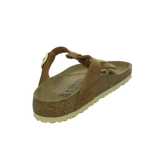 Birkenstock Gizeh Pantoletten Mittelbraun - 360° Ansicht