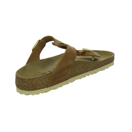 Birkenstock Gizeh Pantoletten Mittelbraun - 360° Ansicht