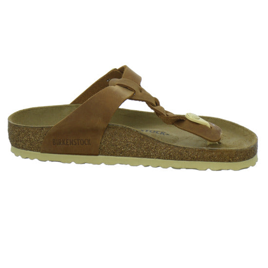 Birkenstock Gizeh Pantoletten Mittelbraun - 360° Ansicht