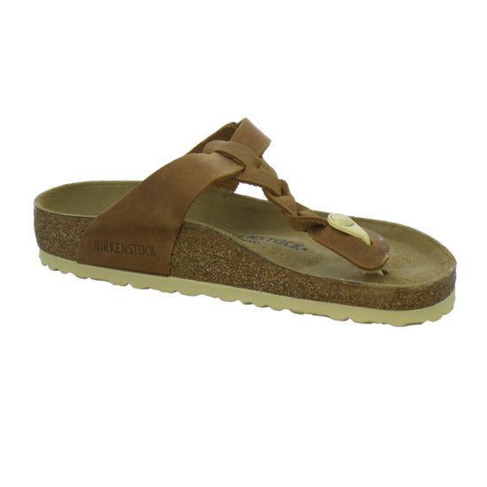 Birkenstock Gizeh Pantoletten Mittelbraun - 360° Ansicht