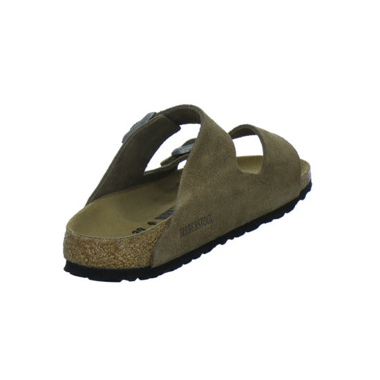 Birkenstock Pantoletten Damen Arizona Velour Hellbraun